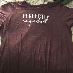 Torrid size 5 tee “Perfectly Imperfect”